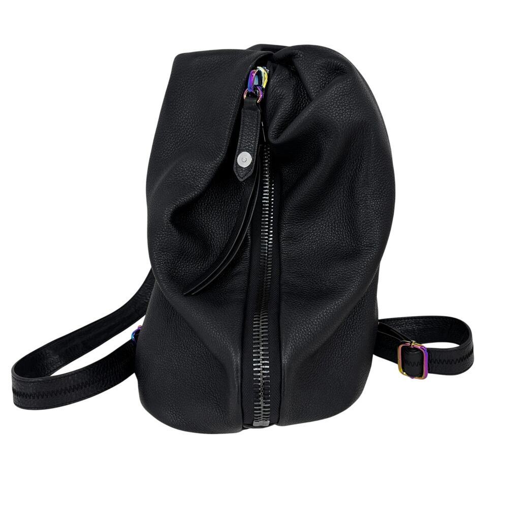 Aimee Kestenberg‎ Tamitha Backpack Black Pebbled Leather Handbag Purse